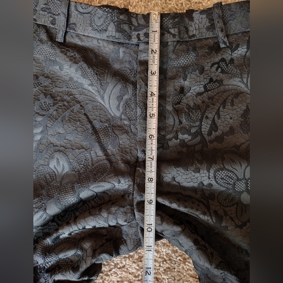 INC International Concepts Black Floral Patterned Pants NWT - Picture 11 of 12